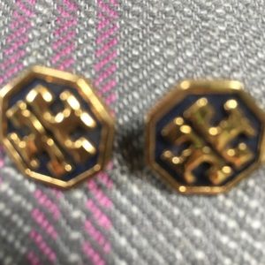 Tori Burch Logo Earrings
